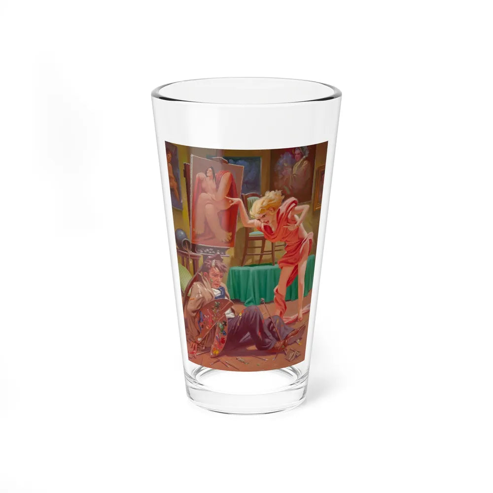 A Painting Accident (Magazine Illustration) Pint Glass 16oz-16oz-Go Mug Yourself