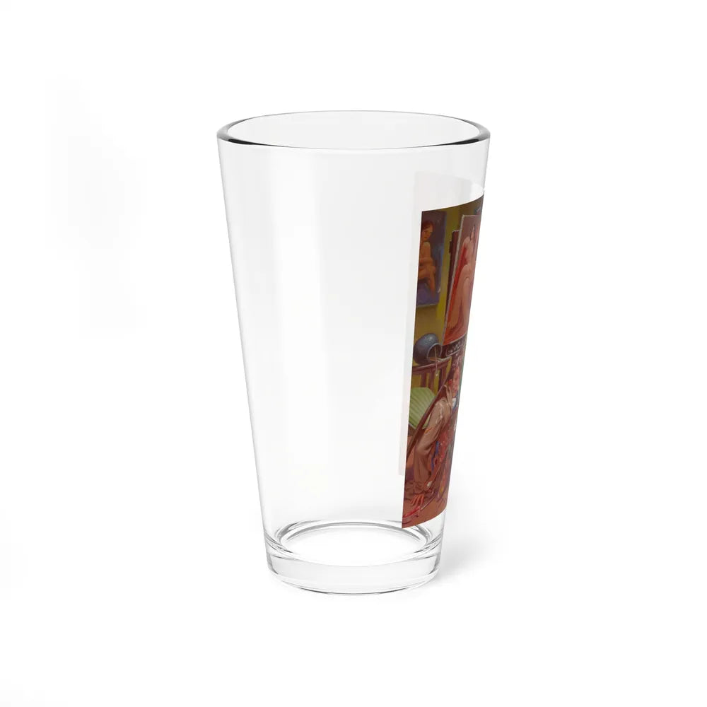 A Painting Accident (Magazine Illustration) Pint Glass 16oz-Go Mug Yourself