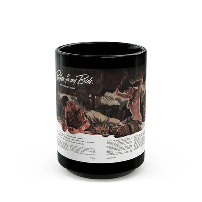 A Panther for My Bride, Bluebook magazine, November 1955 - Black Coffee Mug 15oz - Go Mug Yourself