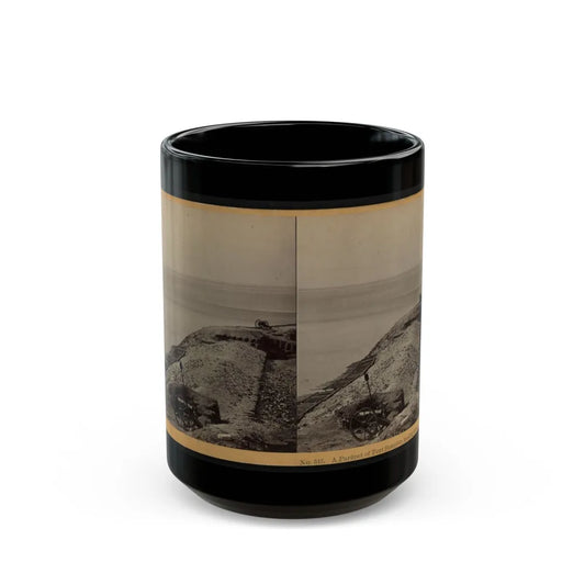 A Parapet Of Fort Sumpter (I.E. Sumter), Looking Toward Morris Island (U.S. Civil War) Black Coffee Mug-15oz-Go Mug Yourself