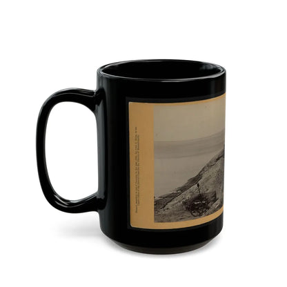 A Parapet Of Fort Sumpter (I.E. Sumter), Looking Toward Morris Island (U.S. Civil War) Black Coffee Mug-Go Mug Yourself