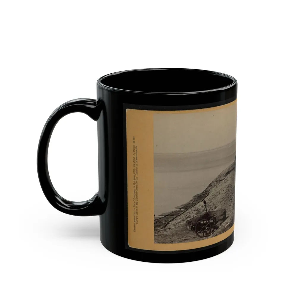 A Parapet Of Fort Sumpter (I.E. Sumter), Looking Toward Morris Island (U.S. Civil War) Black Coffee Mug-Go Mug Yourself