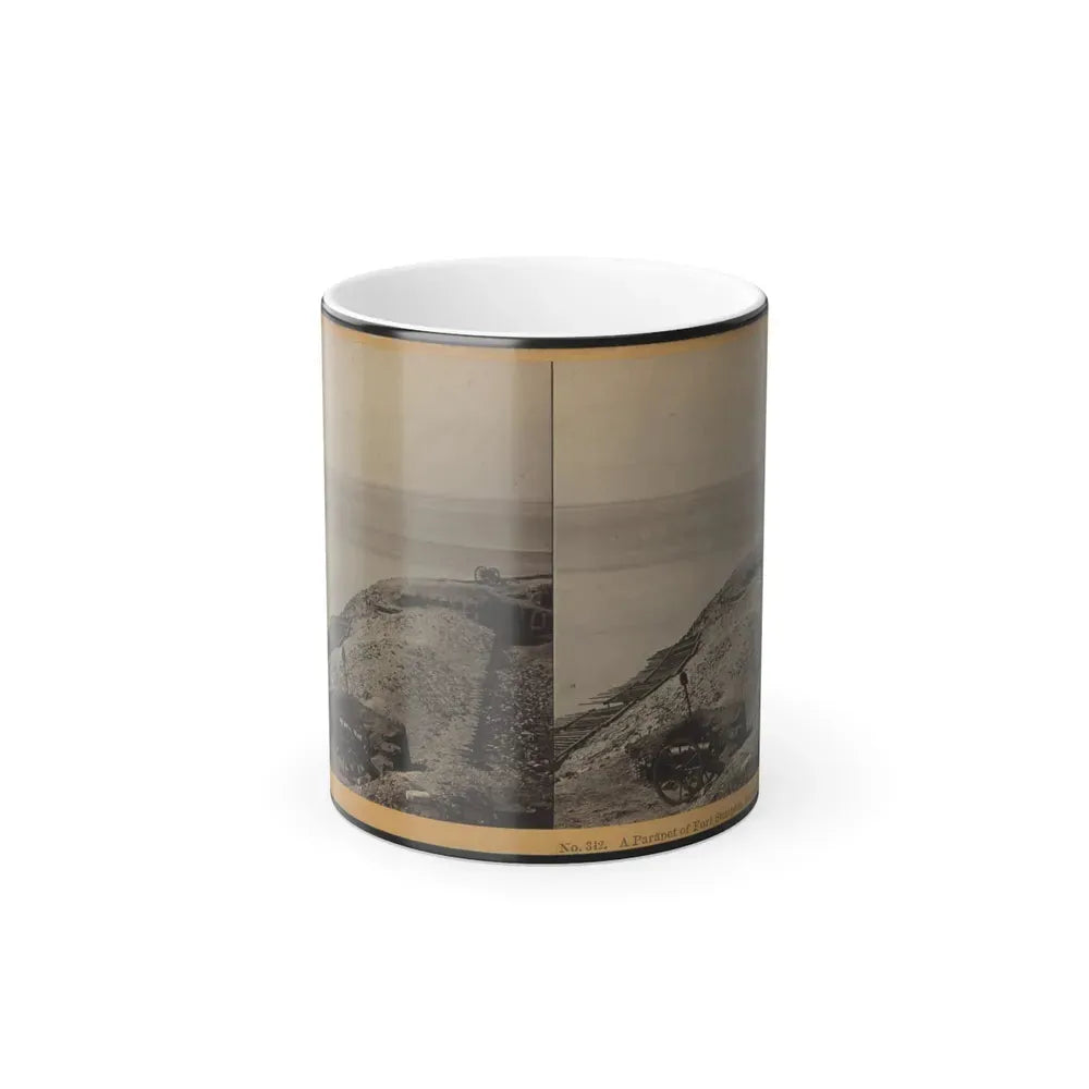 A Parapet of Fort Sumpter (I.E. Sumter), Looking Toward Morris Island (U.S. Civil War) Color Changing Coffee Mug 11oz Default Title 11oz - Go Mug Yourself