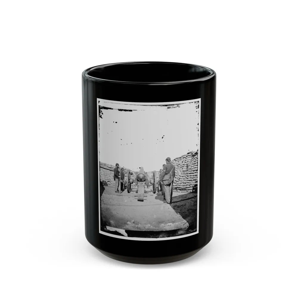 A Parrott Gun (Trained On Sumter ) (U.S. Civil War) Black Coffee Mug-15oz-Go Mug Yourself