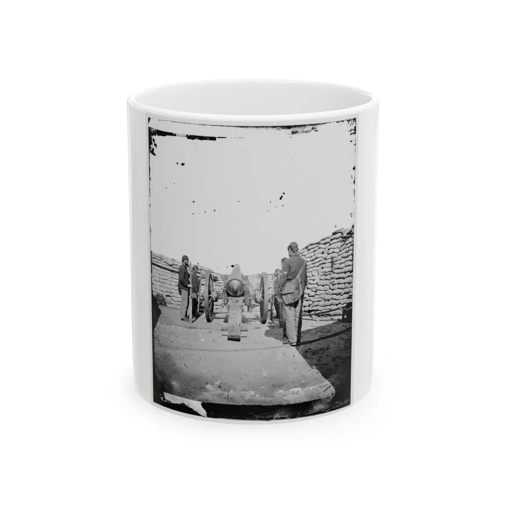 A Parrott Gun (Trained On Sumter ) (U.S. Civil War) White Coffee Mug-11oz-Go Mug Yourself