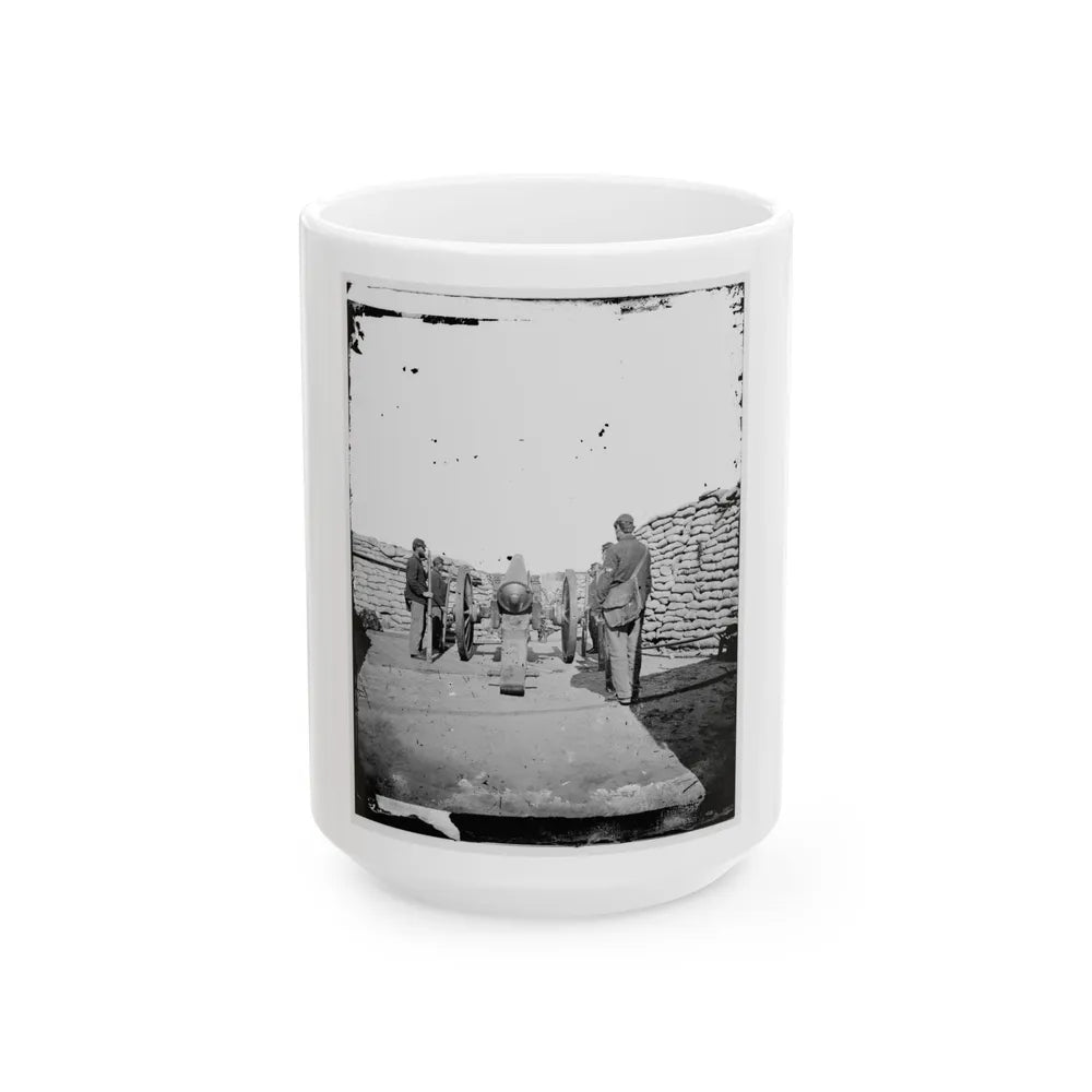 A Parrott Gun (Trained On Sumter ) (U.S. Civil War) White Coffee Mug-15oz-Go Mug Yourself