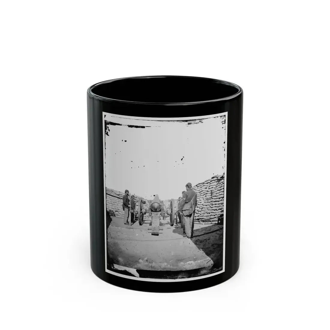 A Parrott Gun (Trained On Sumter ) (U.S. Civil War) Black Coffee Mug 11oz - Go Mug Yourself