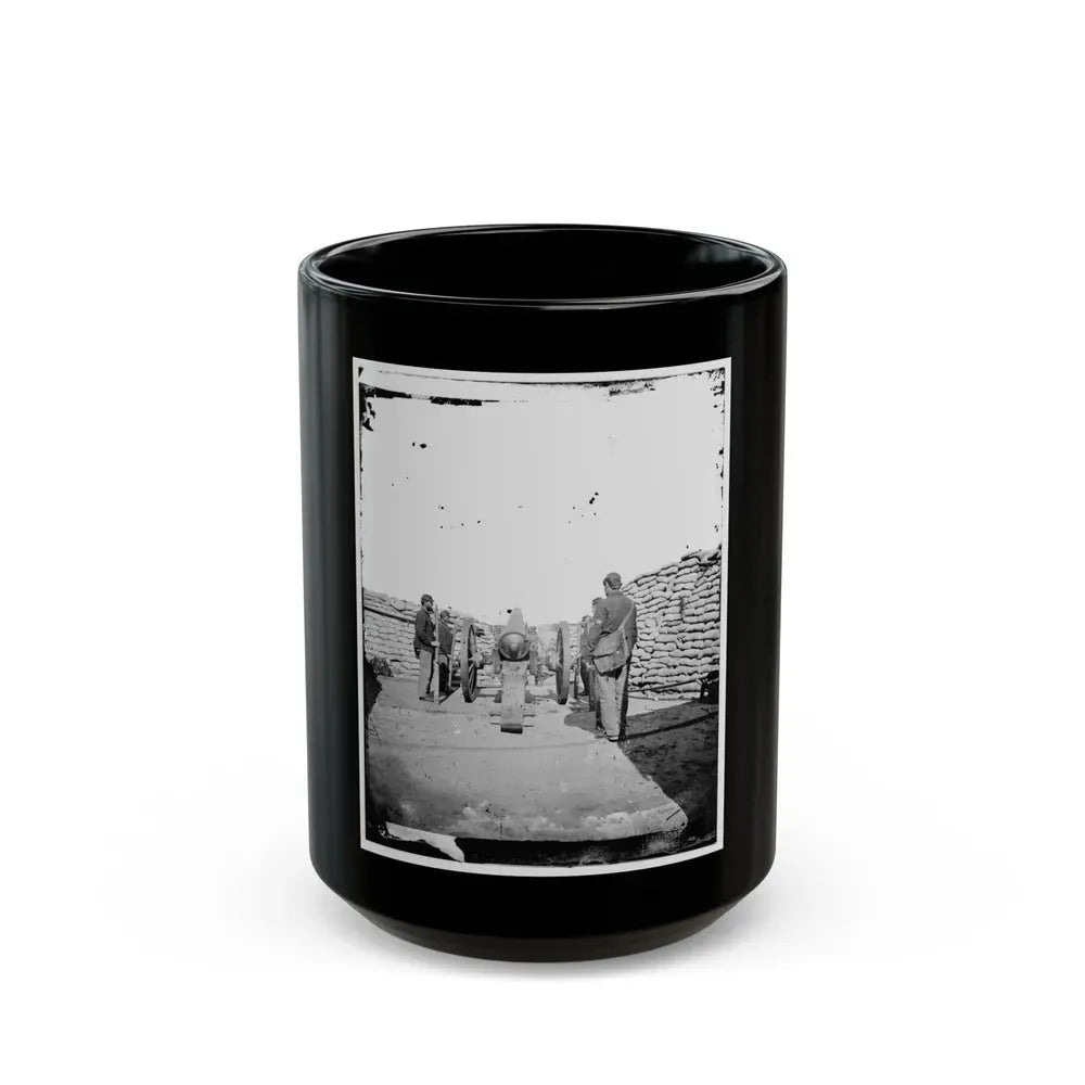 A Parrott Gun (Trained On Sumter ) (U.S. Civil War) Black Coffee Mug 15oz - Go Mug Yourself