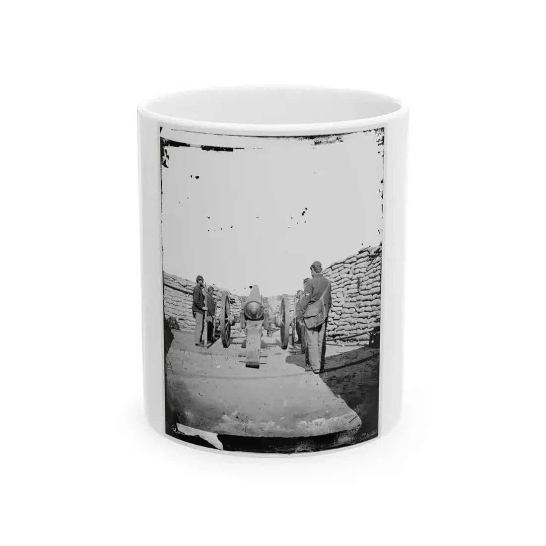 A Parrott Gun (Trained On Sumter ) (U.S. Civil War) White Coffee Mug 11oz - Go Mug Yourself