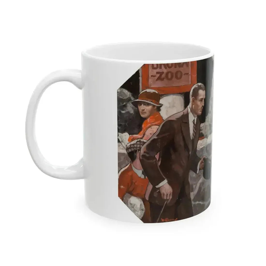 A Path to Paradise, Red Book interior illustration, October 1931 - White Coffee Mug - Go Mug Yourself