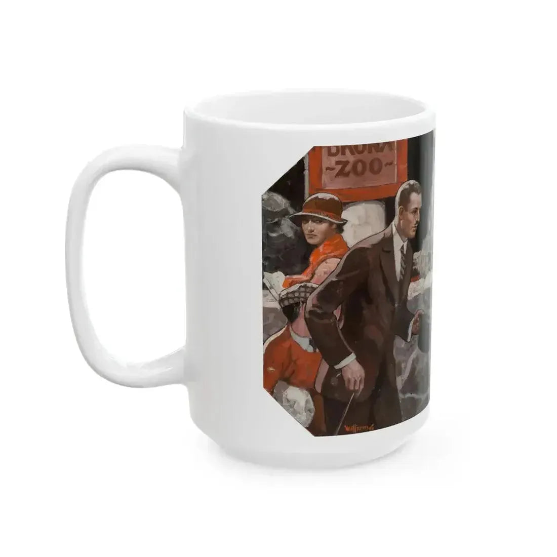 A Path to Paradise, Red Book interior illustration, October 1931 - White Coffee Mug - Go Mug Yourself