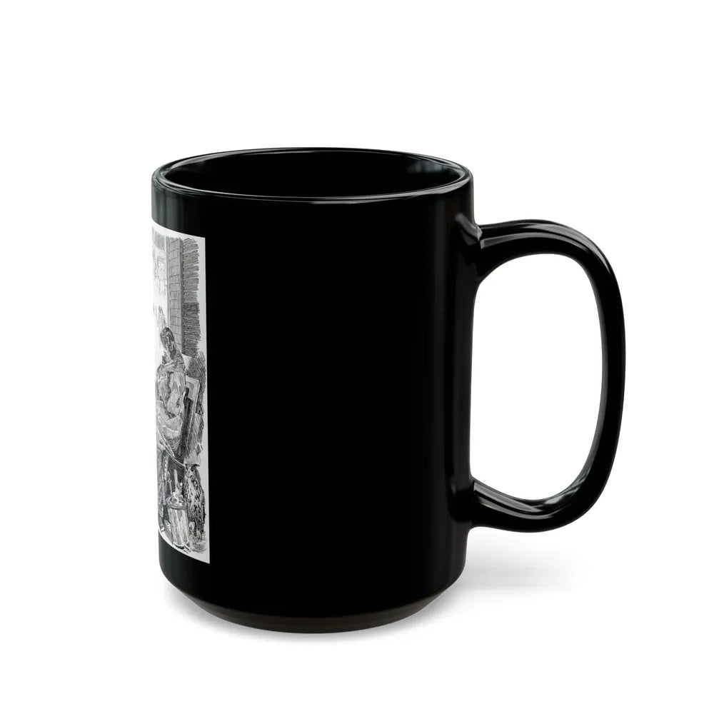 A Philosopher, Life Magazine illustration, 1915 - Black Coffee Mug-Go Mug Yourself