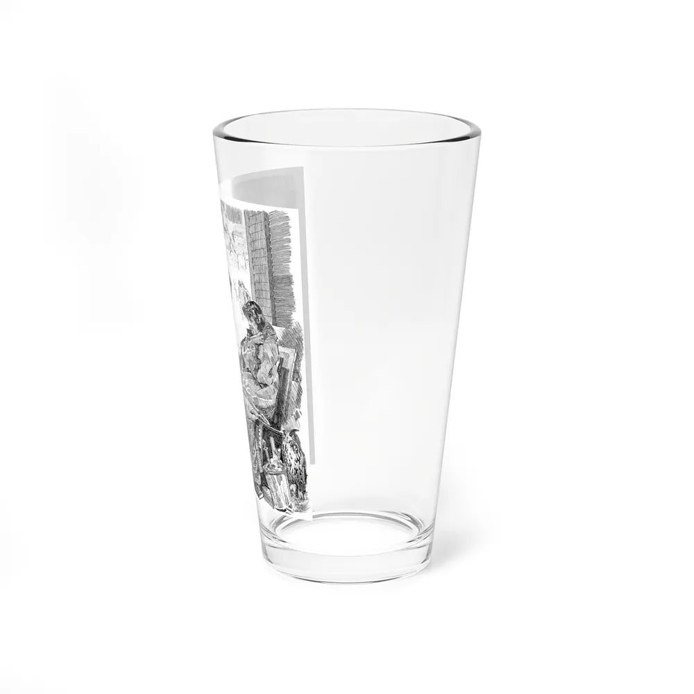 A Philosopher, Life Magazine illustration, 1915 (Magazine Illustration) Pint Glass 16oz-Go Mug Yourself