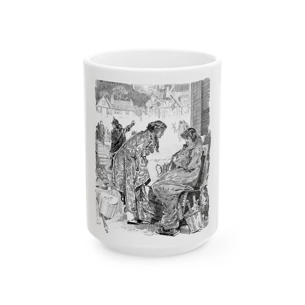 A Philosopher, Life Magazine illustration, 1915 - White Coffee Mug-15oz-Go Mug Yourself