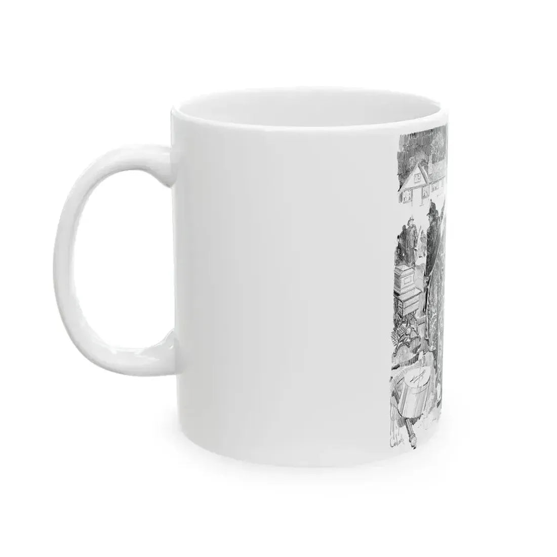 A Philosopher, Life Magazine illustration, 1915 - White Coffee Mug - Go Mug Yourself