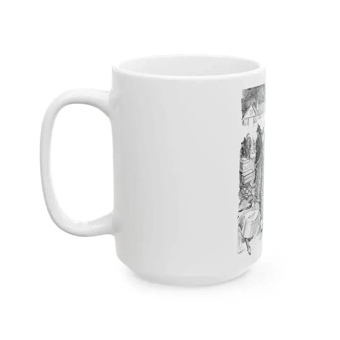 A Philosopher, Life Magazine illustration, 1915 - White Coffee Mug - Go Mug Yourself