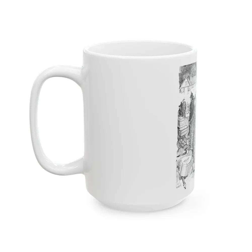 A Philosopher, Life Magazine illustration, 1915 - White Coffee Mug-Go Mug Yourself