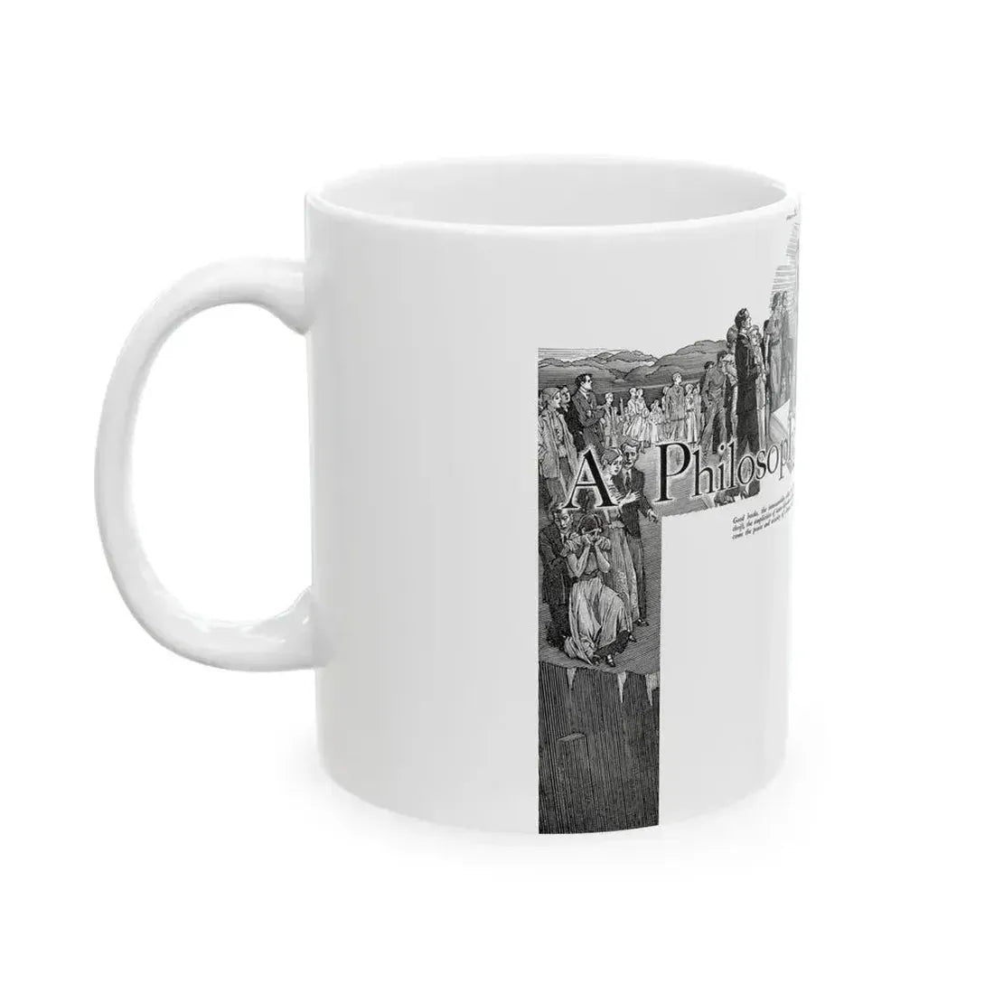 A Philosophy for Living, Cosmopolitan, November 1934 - White Coffee Mug - Go Mug Yourself