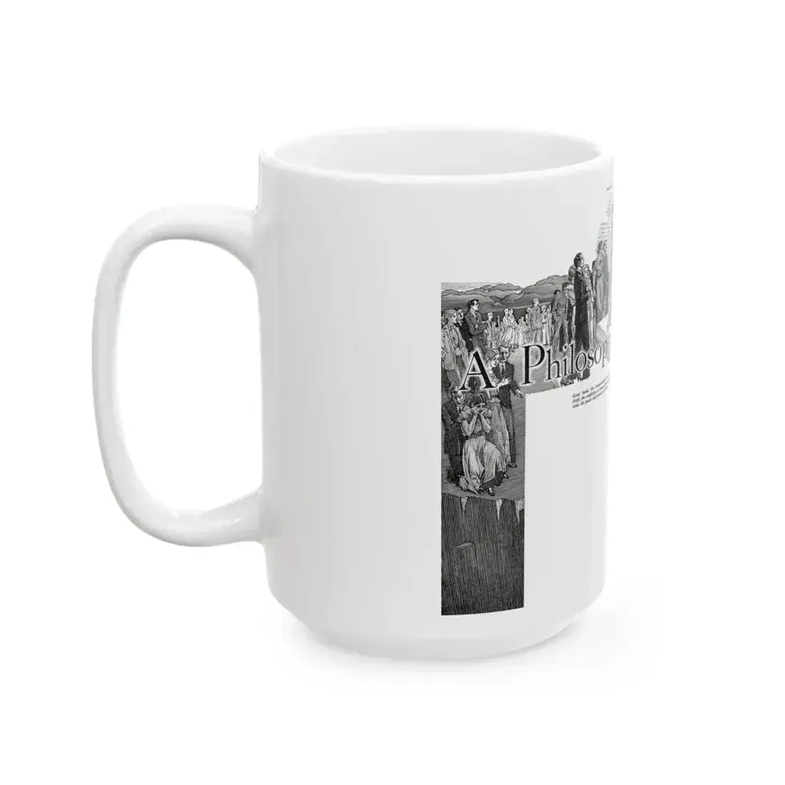 A Philosophy for Living, Cosmopolitan, November 1934 - White Coffee Mug - Go Mug Yourself