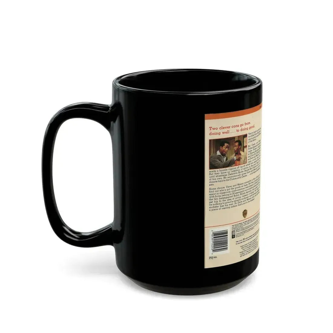 A PIECE OF THE ACTION (VHS COVER) - Black Coffee Mug - Go Mug Yourself