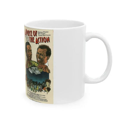 A PIECE OF THE ACTION (VHS COVER) - White Coffee Mug - Go Mug Yourself