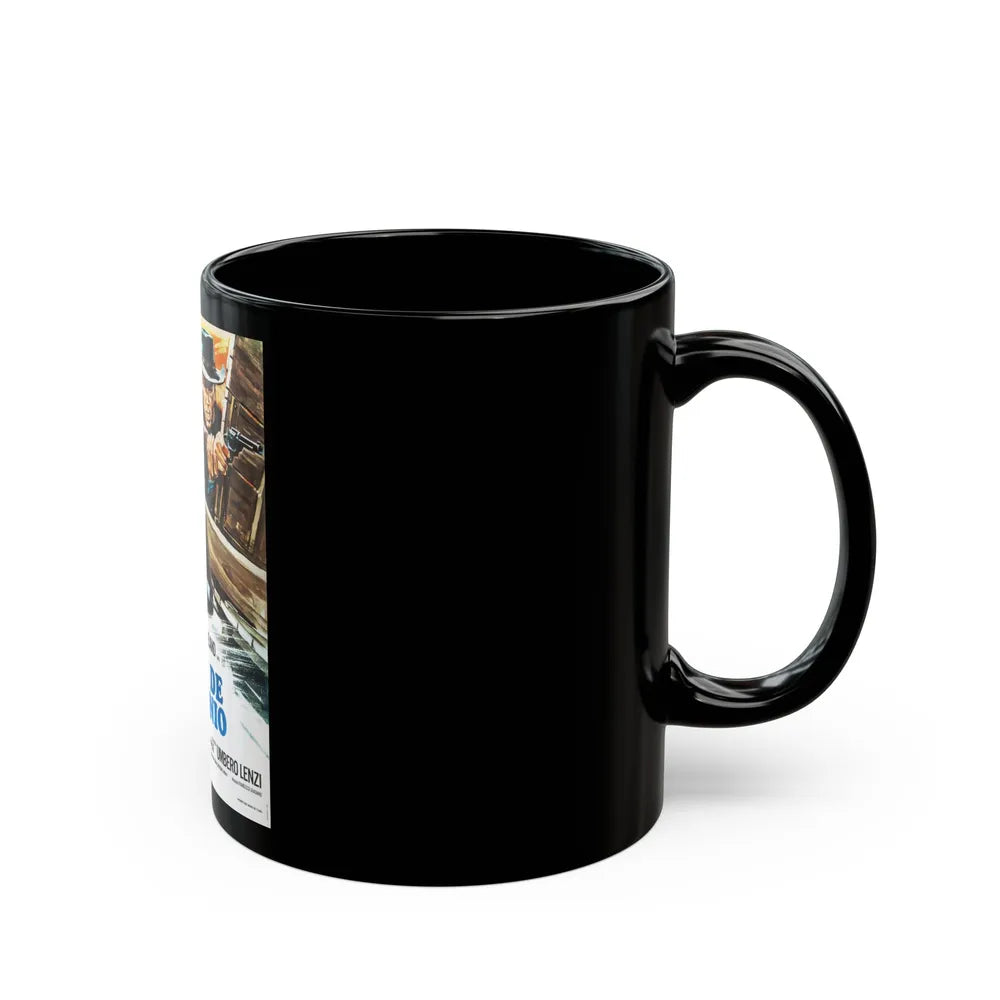 A PISTOL FOR A 100 COFFINS 1968 Movie Poster - Black Coffee Mug-Go Mug Yourself