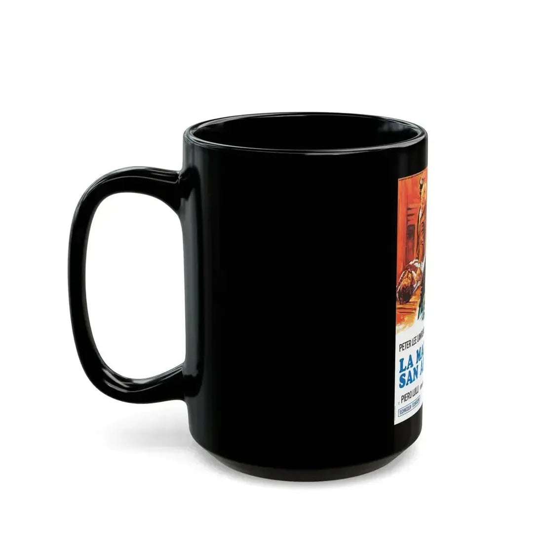 A PISTOL FOR A 100 COFFINS 1968 Movie Poster - Black Coffee Mug - Go Mug Yourself