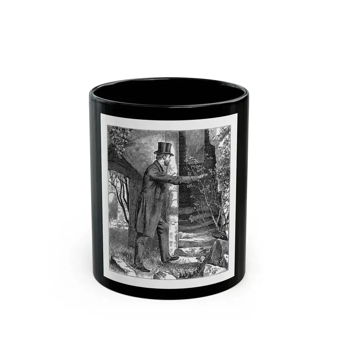 A Point Of Honour by MRL, Cassell's Family Magazine, 1885 - Black Coffee Mug 11oz - Go Mug Yourself