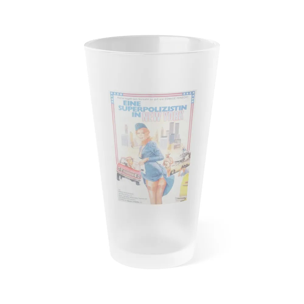 A POLICEWOMAN IN NEW YORK 1981 Movie Poster - Frosted Pint Glass 16oz-16oz-Frosted-Go Mug Yourself