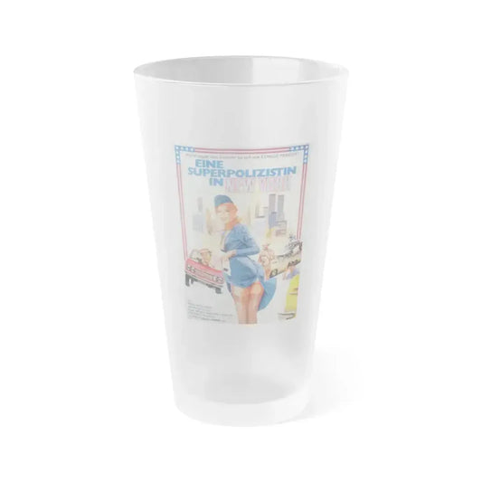 A POLICEWOMAN IN NEW YORK 1981 Movie Poster - Frosted Pint Glass 16oz 16oz Frosted - Go Mug Yourself