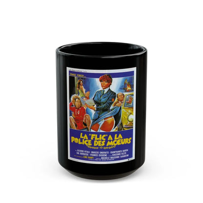 A POLICEWOMAN OF THE VICE SQUAD 1982 Movie Poster - Black Coffee Mug-15oz-Go Mug Yourself