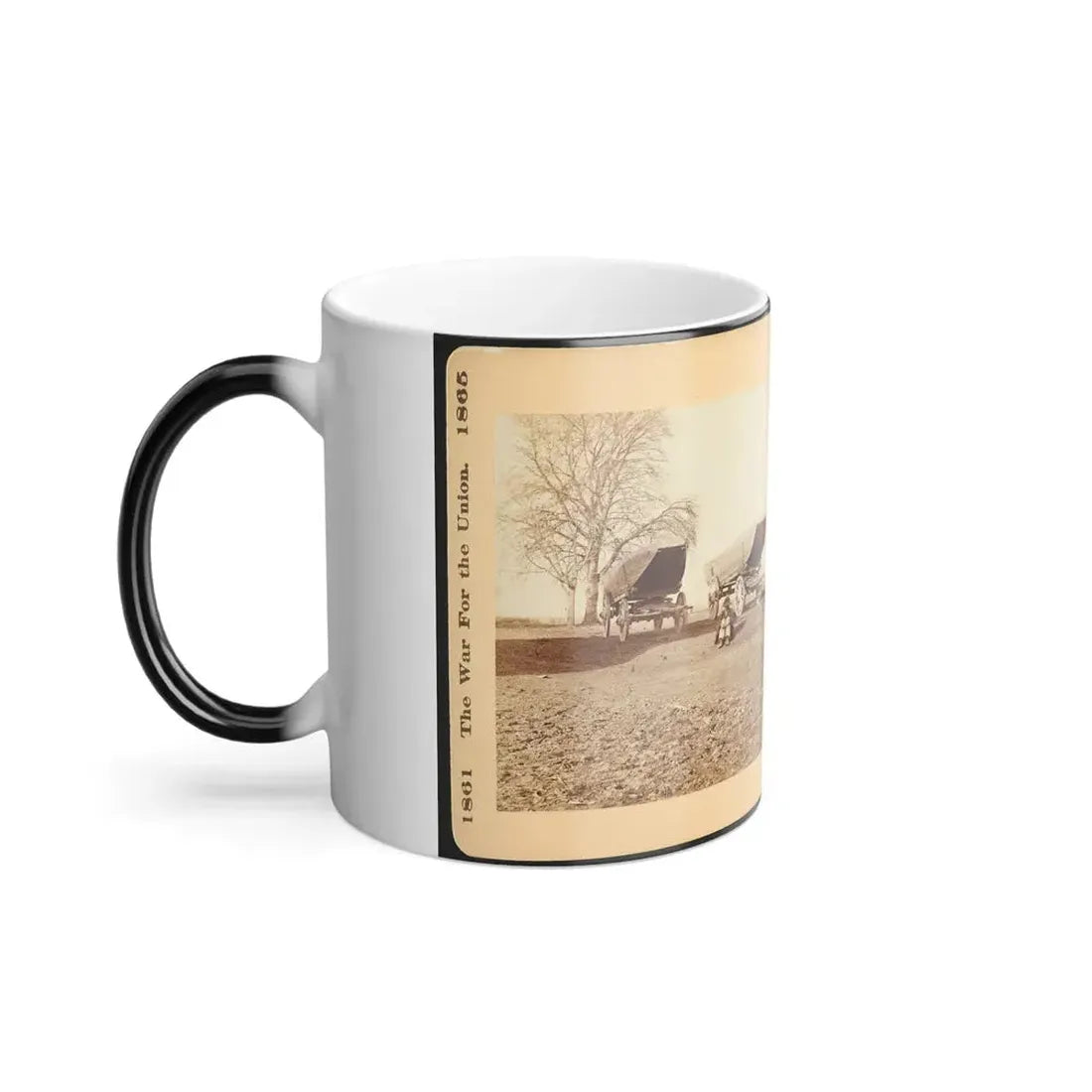 A Pontoon Boat on Wheels (U.S. Civil War) Color Changing Coffee Mug 11oz - Go Mug Yourself
