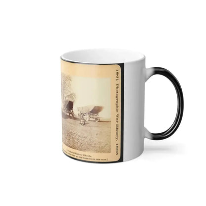 A Pontoon Boat on Wheels (U.S. Civil War) Color Changing Coffee Mug 11oz - Go Mug Yourself