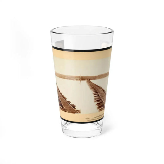 A Pontoon Bridge On The James River (U.S. Civil War) Pint Glass 16oz 16oz - Go Mug Yourself