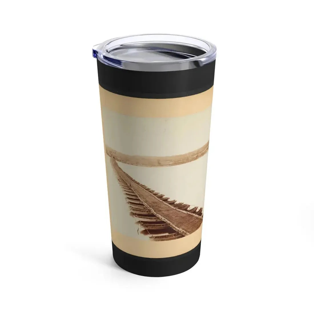 A Pontoon Bridge On The James River (U.S. Civil War) Tumbler 20oz - Go Mug Yourself