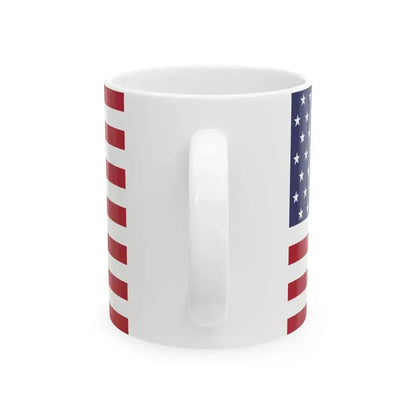 A possible flag of the United States of America displaying 52 stars (United States) White Coffee Mug - Go Mug Yourself