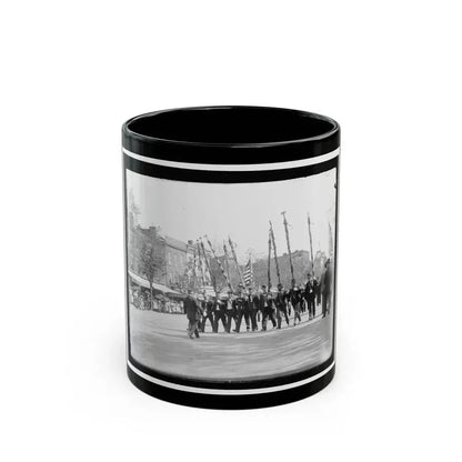 A Post From Trenton, N.J., With Tattered Battle Flags (U.S. Civil War) Black Coffee Mug 11oz - Go Mug Yourself