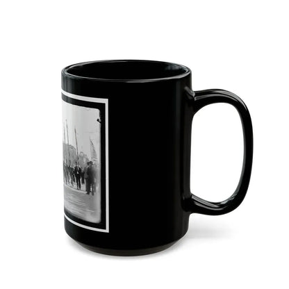 A Post From Trenton, N.J., With Tattered Battle Flags (U.S. Civil War) Black Coffee Mug - Go Mug Yourself