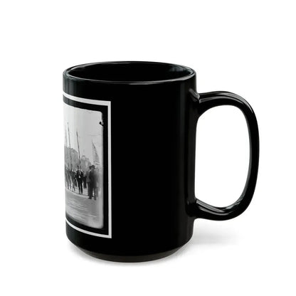A Post From Trenton, N.J., With Tattered Battle Flags (U.S. Civil War) Black Coffee Mug - Go Mug Yourself