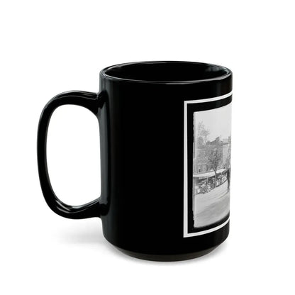 A Post From Trenton, N.J., With Tattered Battle Flags (U.S. Civil War) Black Coffee Mug - Go Mug Yourself