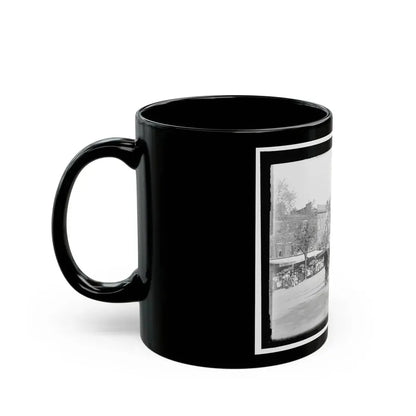 A Post From Trenton, N.J., With Tattered Battle Flags (U.S. Civil War) Black Coffee Mug - Go Mug Yourself