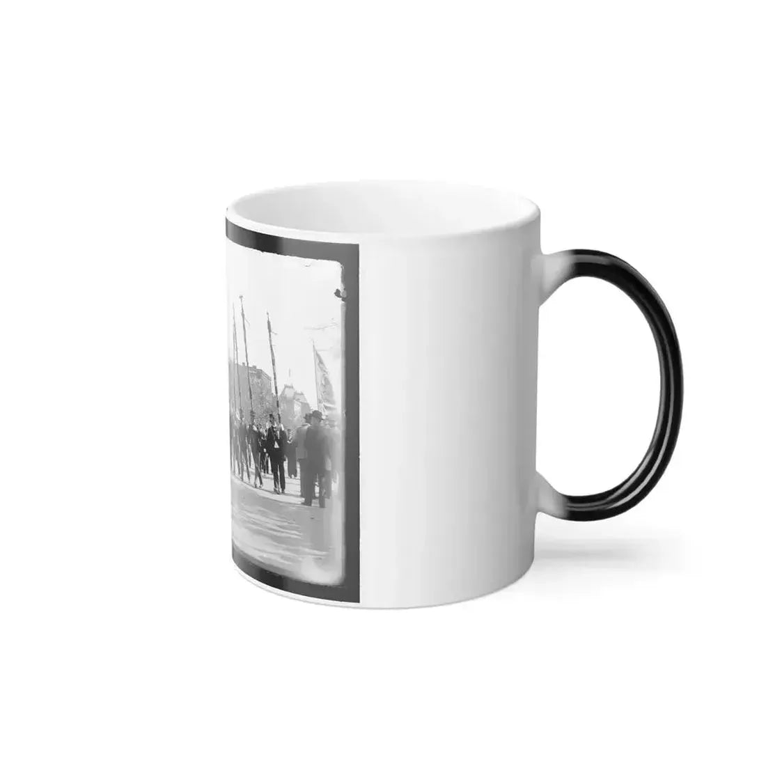 A Post From Trenton, N.J., With Tattered Battle Flags (U.S. Civil War) Color Changing Coffee Mug 11oz - Go Mug Yourself