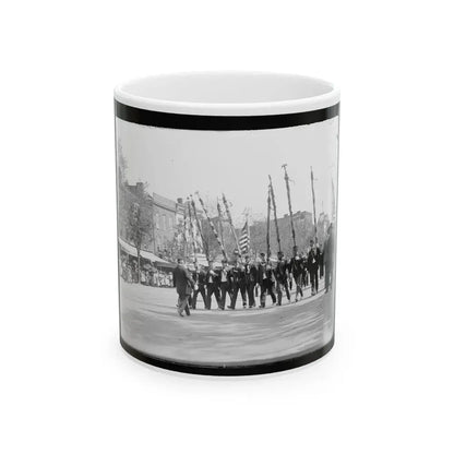 A Post From Trenton, N.J., With Tattered Battle Flags (U.S. Civil War) White Coffee Mug 11oz - Go Mug Yourself