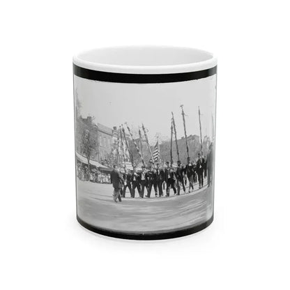 A Post From Trenton, N.J., With Tattered Battle Flags (U.S. Civil War) White Coffee Mug 11oz - Go Mug Yourself