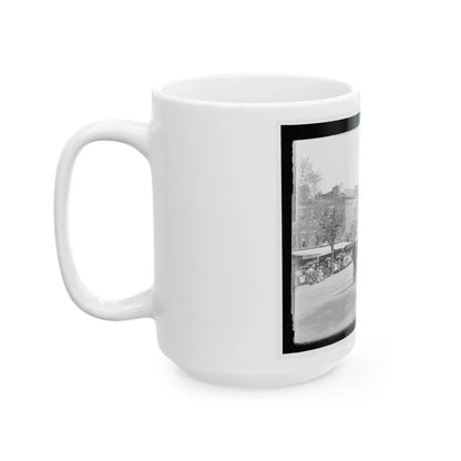 A Post From Trenton, N.J., With Tattered Battle Flags (U.S. Civil War) White Coffee Mug - Go Mug Yourself