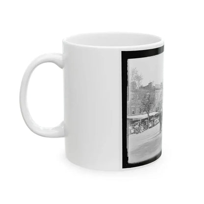 A Post From Trenton, N.J., With Tattered Battle Flags (U.S. Civil War) White Coffee Mug - Go Mug Yourself