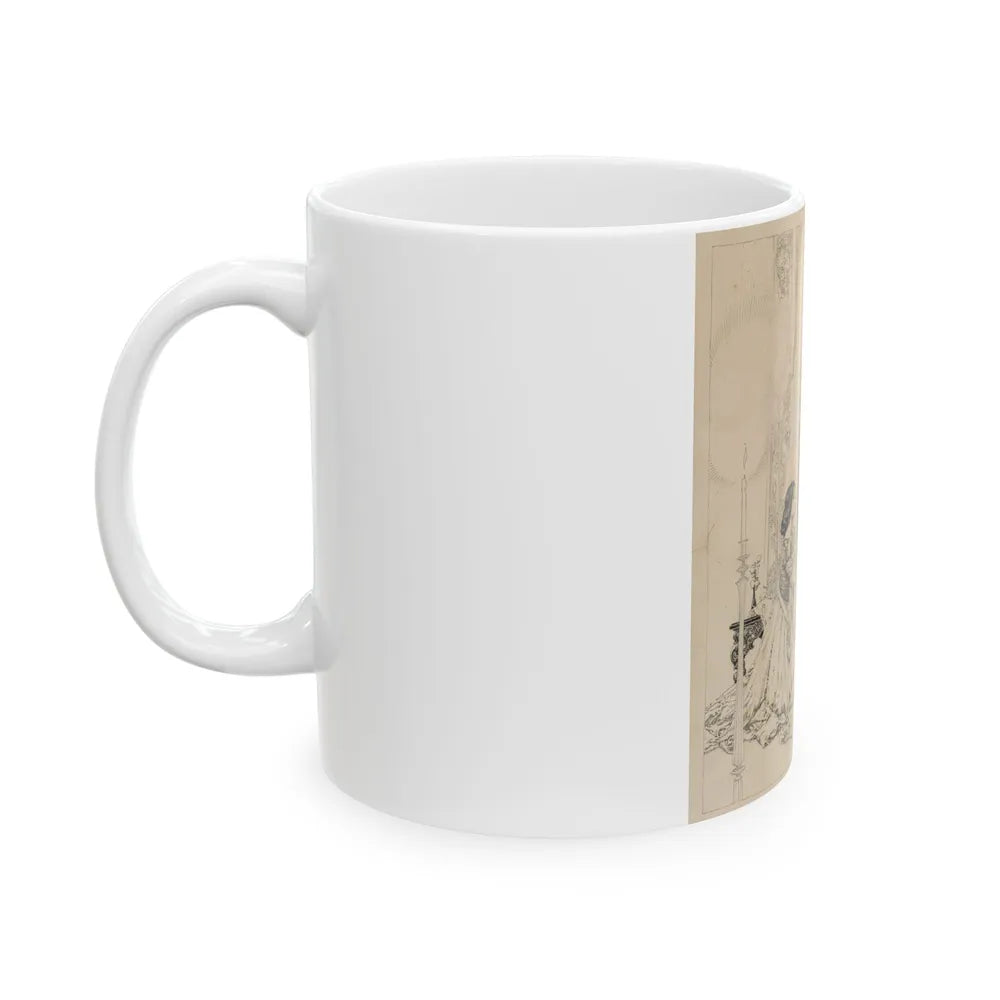 A Prayer, interior magazine illustration - White Coffee Mug-Go Mug Yourself