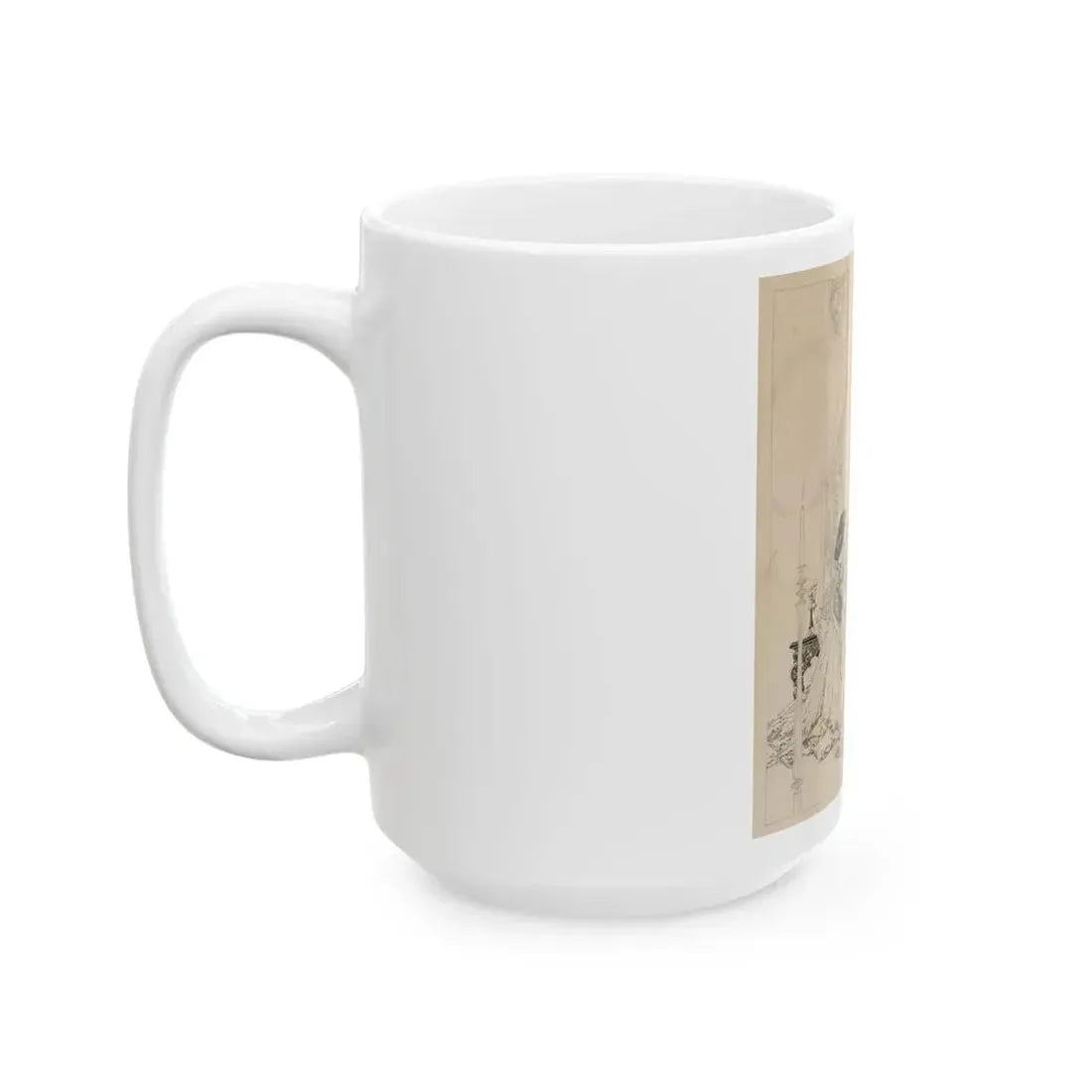 A Prayer, interior magazine illustration - White Coffee Mug - Go Mug Yourself