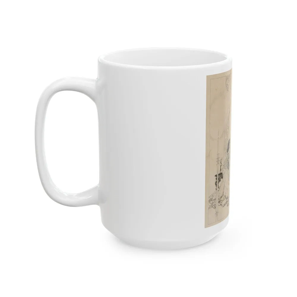 A Prayer, interior magazine illustration - White Coffee Mug-Go Mug Yourself