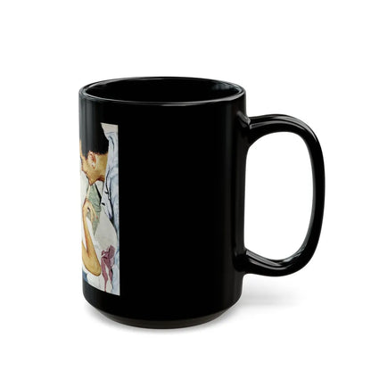 A Present from An Angel, Good Housekeeping, November 1955 - Black Coffee Mug-Go Mug Yourself